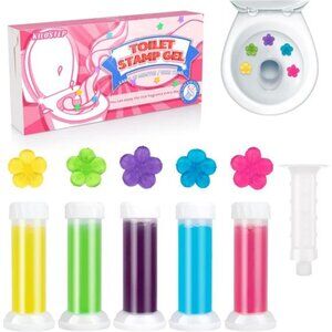 Toilet Gel Stamps 60 Count Floral Scented Bowl Cleaner Air Freshener Set